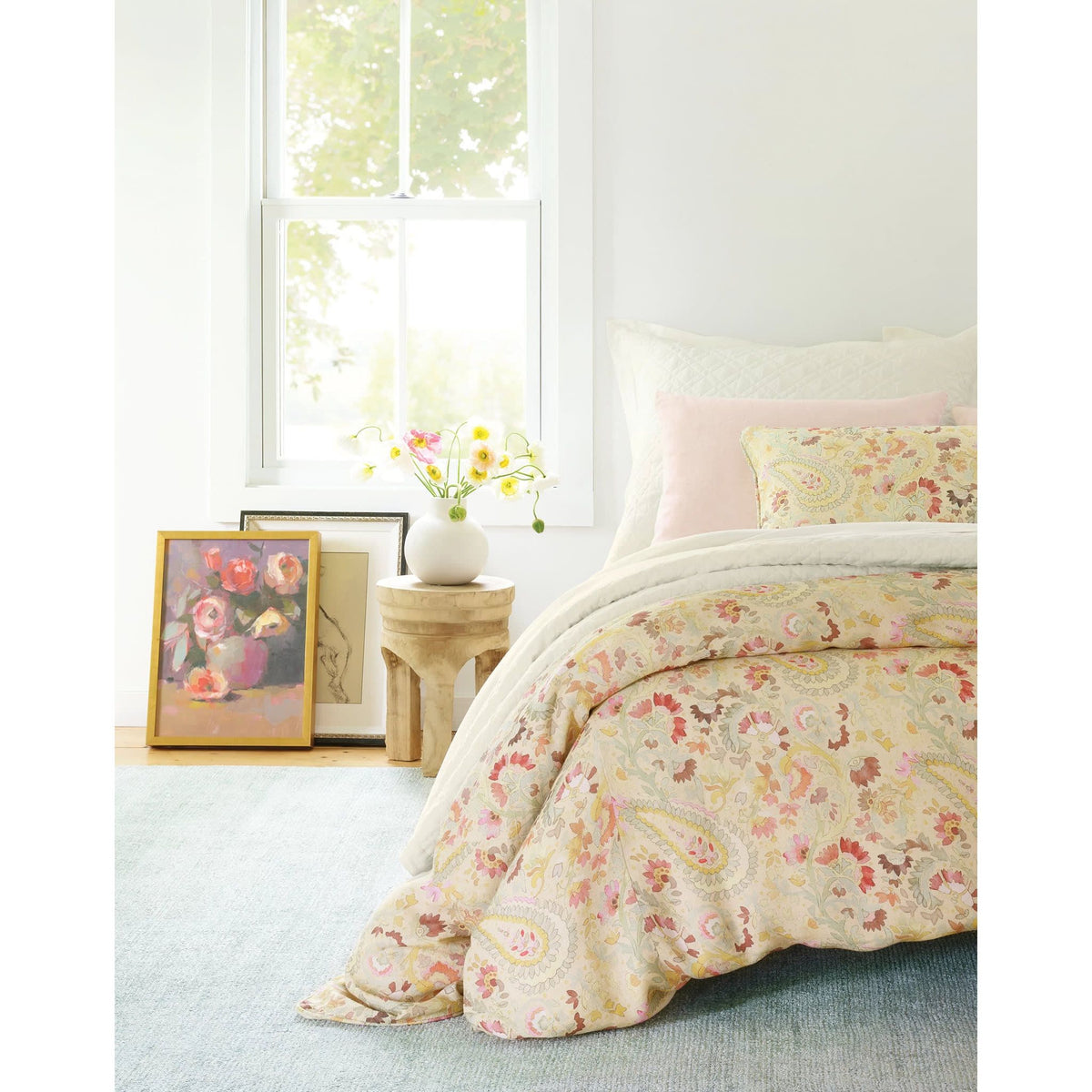 Ines Linen Multi Sham – The Rug District