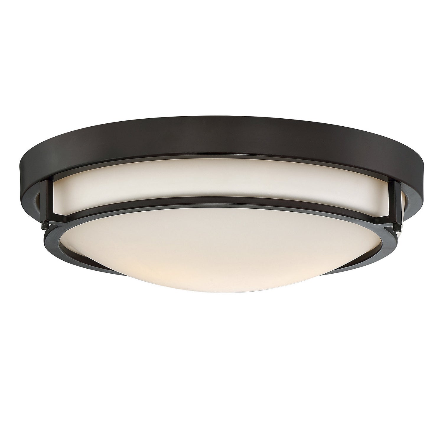 Meridian M60019ORB Two Light Flush Mount in Oil Rubbed Bronze