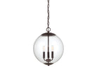 Meridian M70060ORB Three Light Pendant in Oil Rubbed Bronze