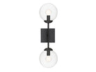 Meridian M90001-BK Two Light Wall Sconce in Black