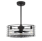 Meridian M2007ORB Three Light Fan D'lier in Oil Rubbed Bronze