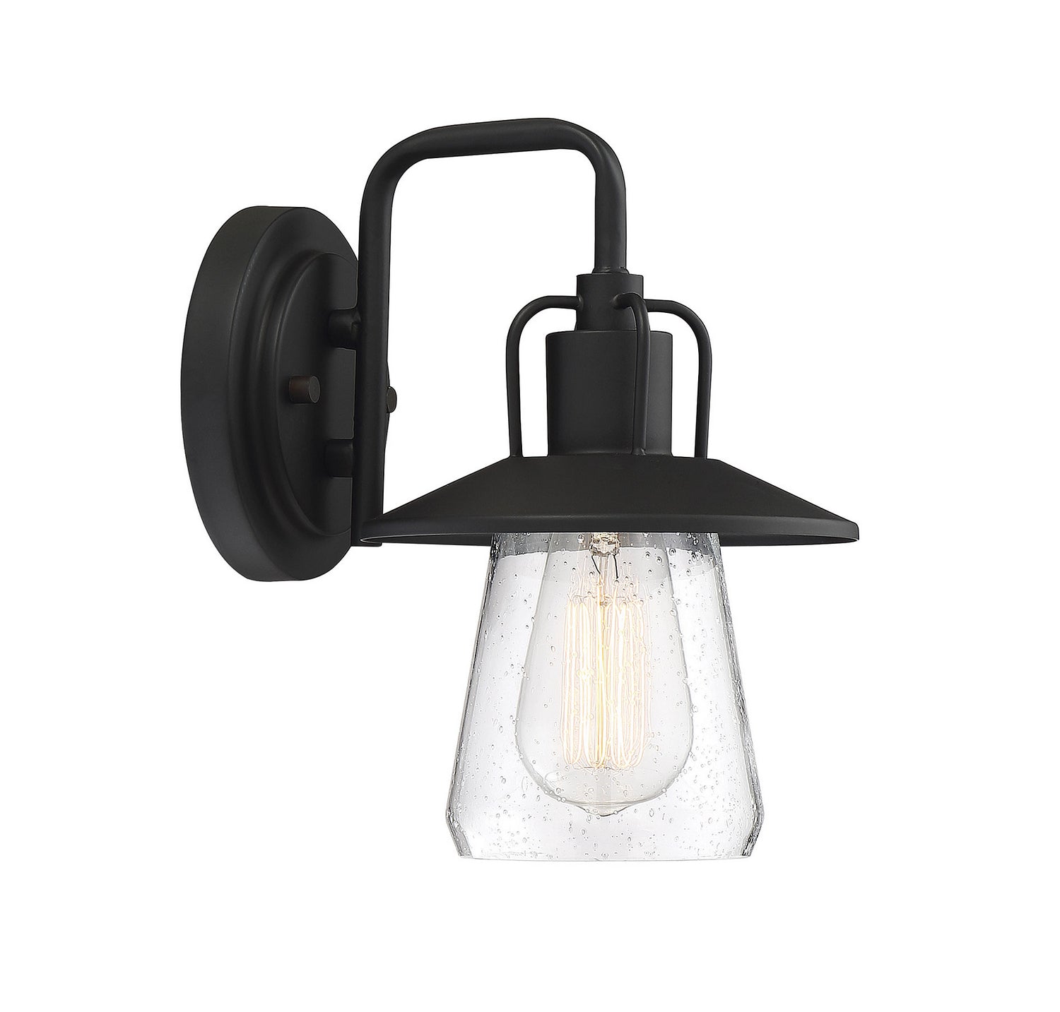 Meridian M50022BK One Light Outdoor Wall Sconce in Matte Black