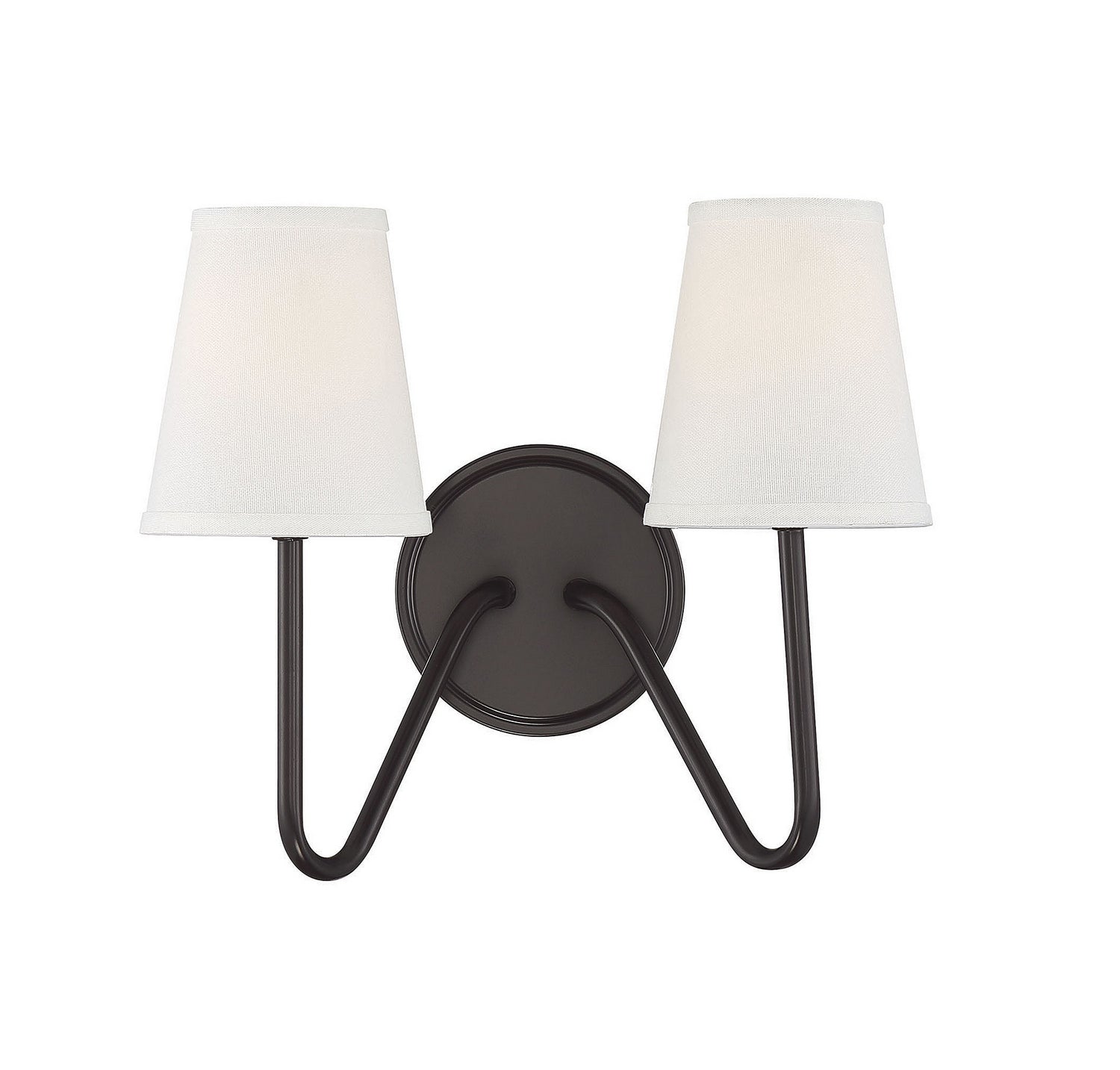 Meridian M90055ORB Two Light Wall Sconce in Oil Rubbed Bronze