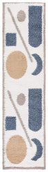 Calico Shag CLC114A Ivory / Blue