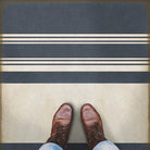 Organic Stripes Blue and White
