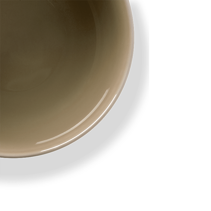 Lyngby Porcelæn 201850 Rhombe Earth Serving Bowl in Clay