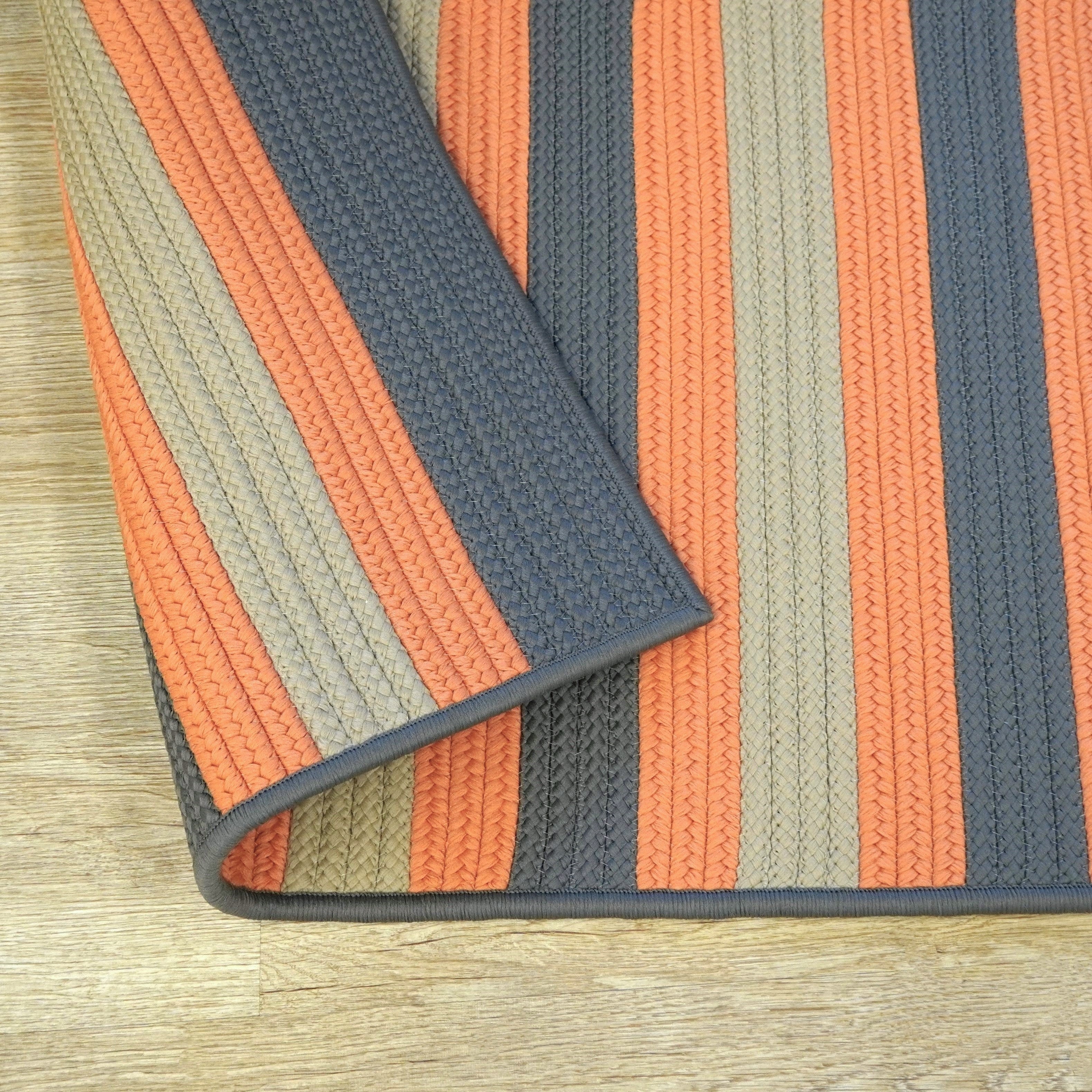 Reed Stripe Runner Rusted Grey ED96