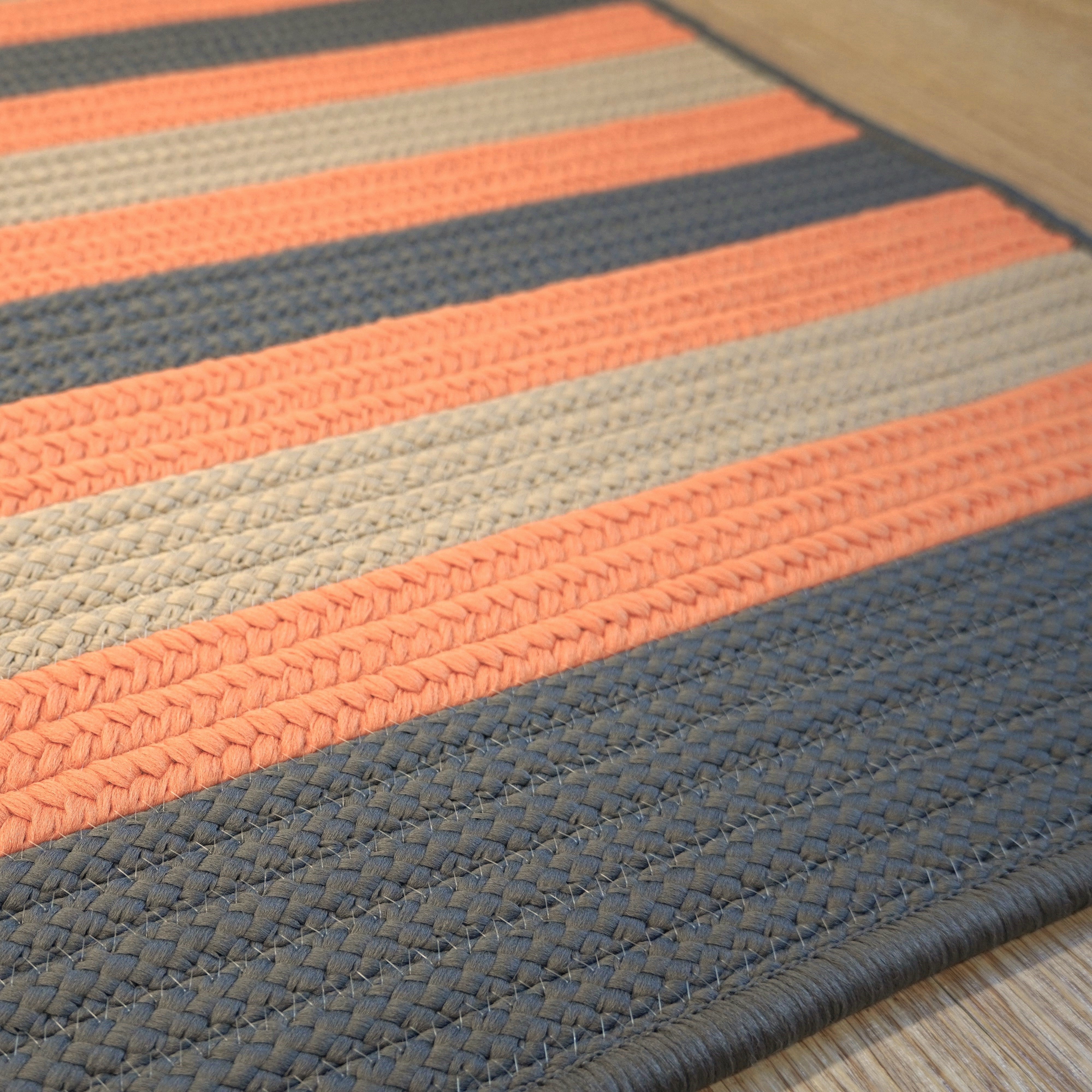 Reed Stripe Square Rusted Grey ED96