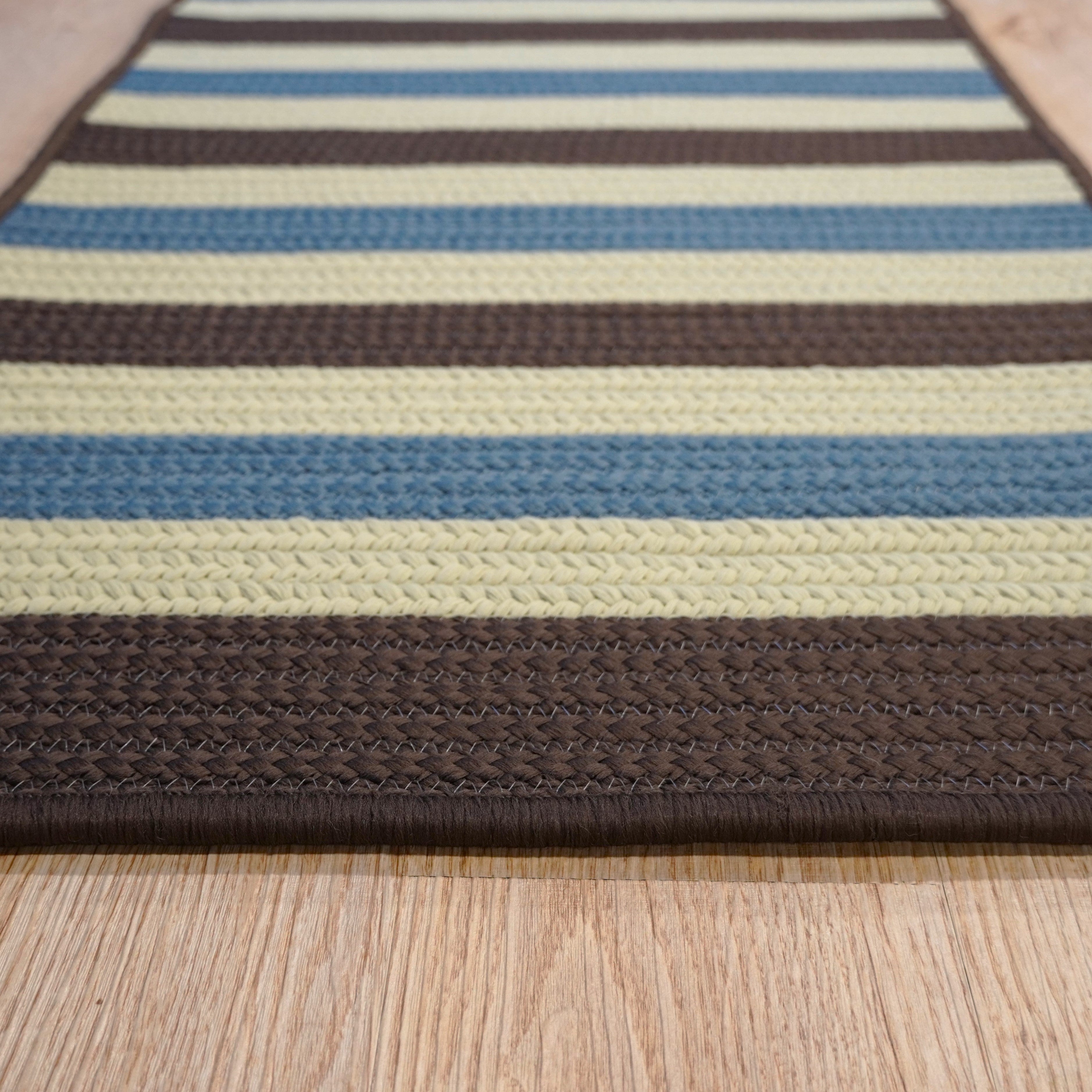 Reed Stripe Runner Sapphire Earth ED97