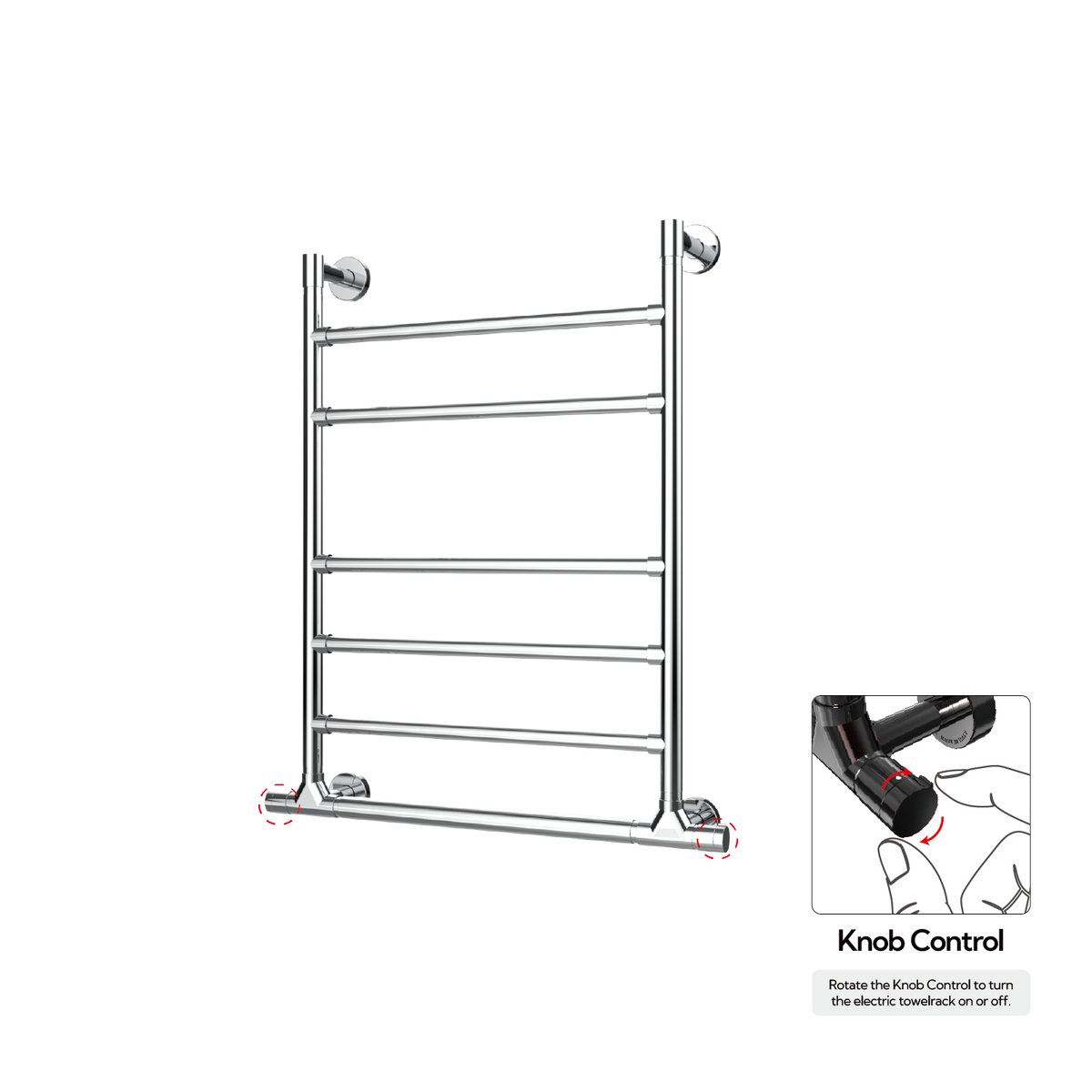 P&Bhusri G10-M-CHR-XK G10 Towel Warmer in Polished Chrome