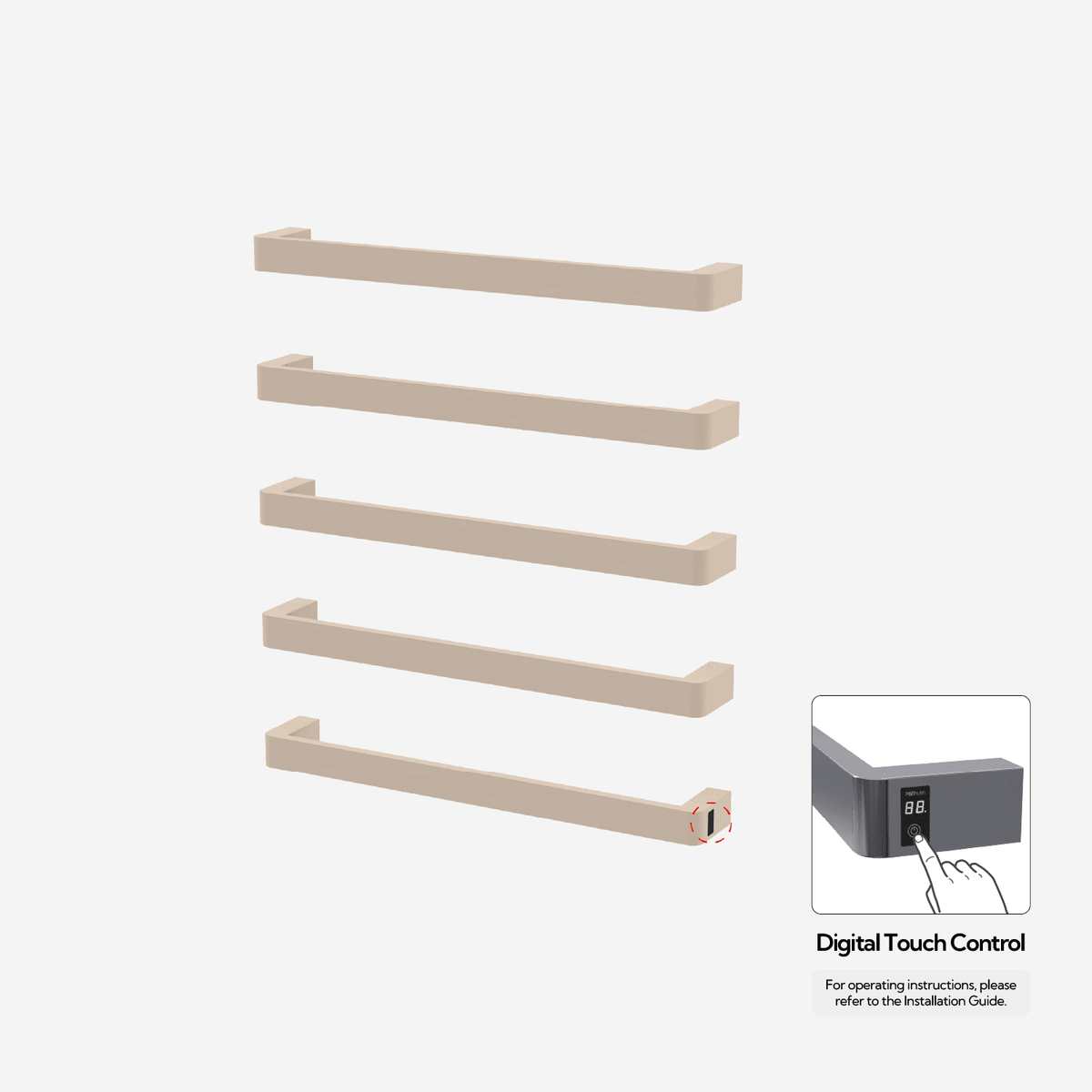 P&Bhusri G12-XL-HYW-ME G12 Towel Warmer in Harvest Yellow