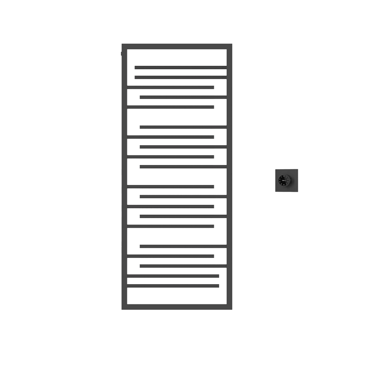 P&Bhusri G22-M-BBN-XM G22 Towel Warmer in PVD Brushed Black Nickel