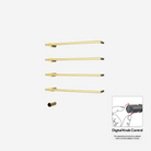 P&Bhusri G26-L-BBR-XY G26 Towel Warmer in PVD Brushed Brass
