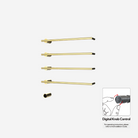 P&Bhusri G26-L-LGD-XY G26 Towel Warmer in PVD Polished Luxury Gold