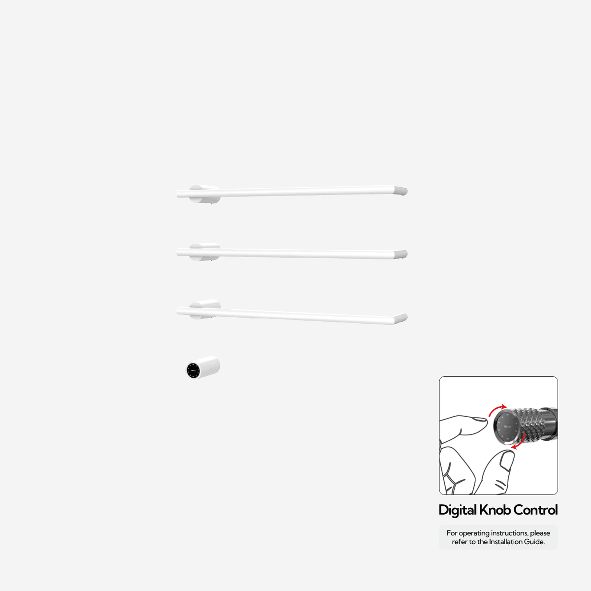 P&Bhusri G26-M-PWH-XY G26 Towel Warmer in Porcelain White