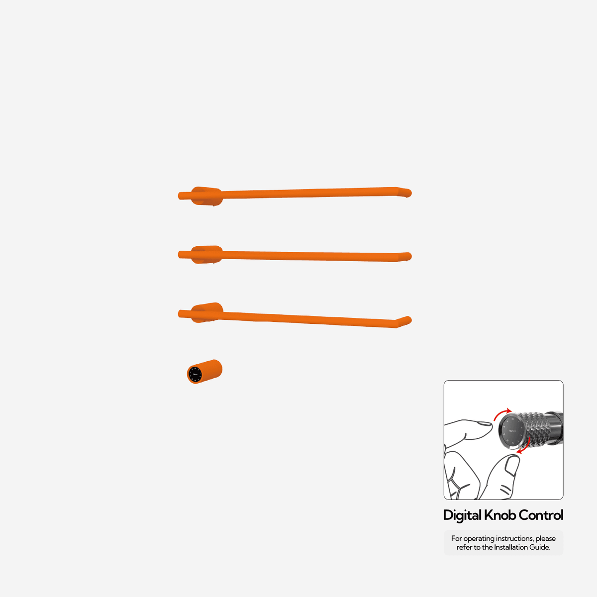 P&Bhusri G26-M-SOR-XY G26 Towel Warmer in Sienna Orange