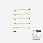 P&Bhusri G26-XL-PBR-XY G26 Towel Warmer in PVD Polished Brass