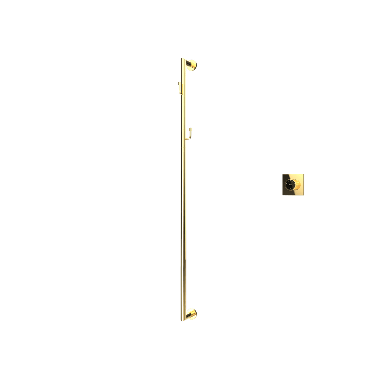 P&Bhusri G28-M-PBR-XM G28 Towel Warmer in PVD Polished Brass