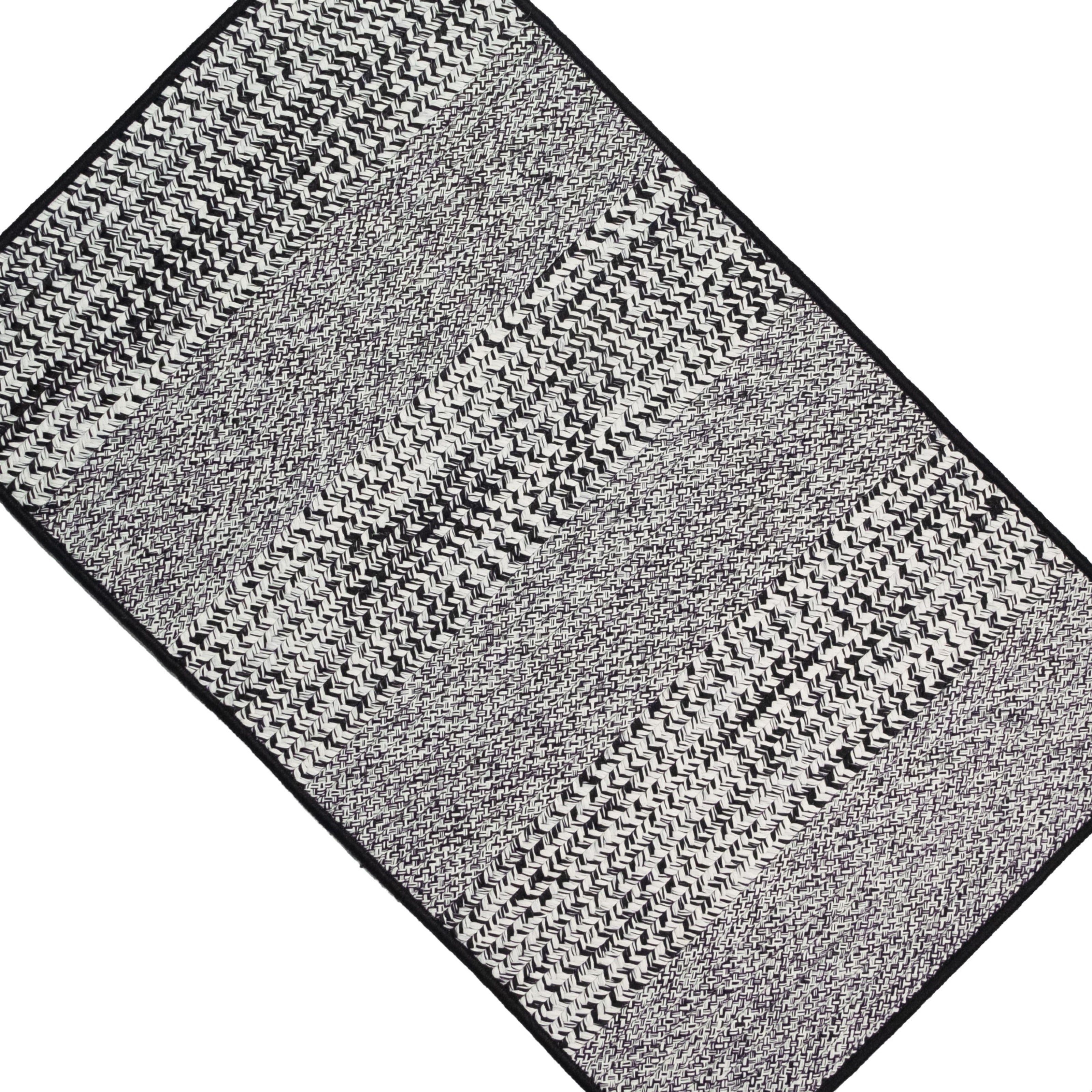 Havana Textured Rugs Black Lace HV25