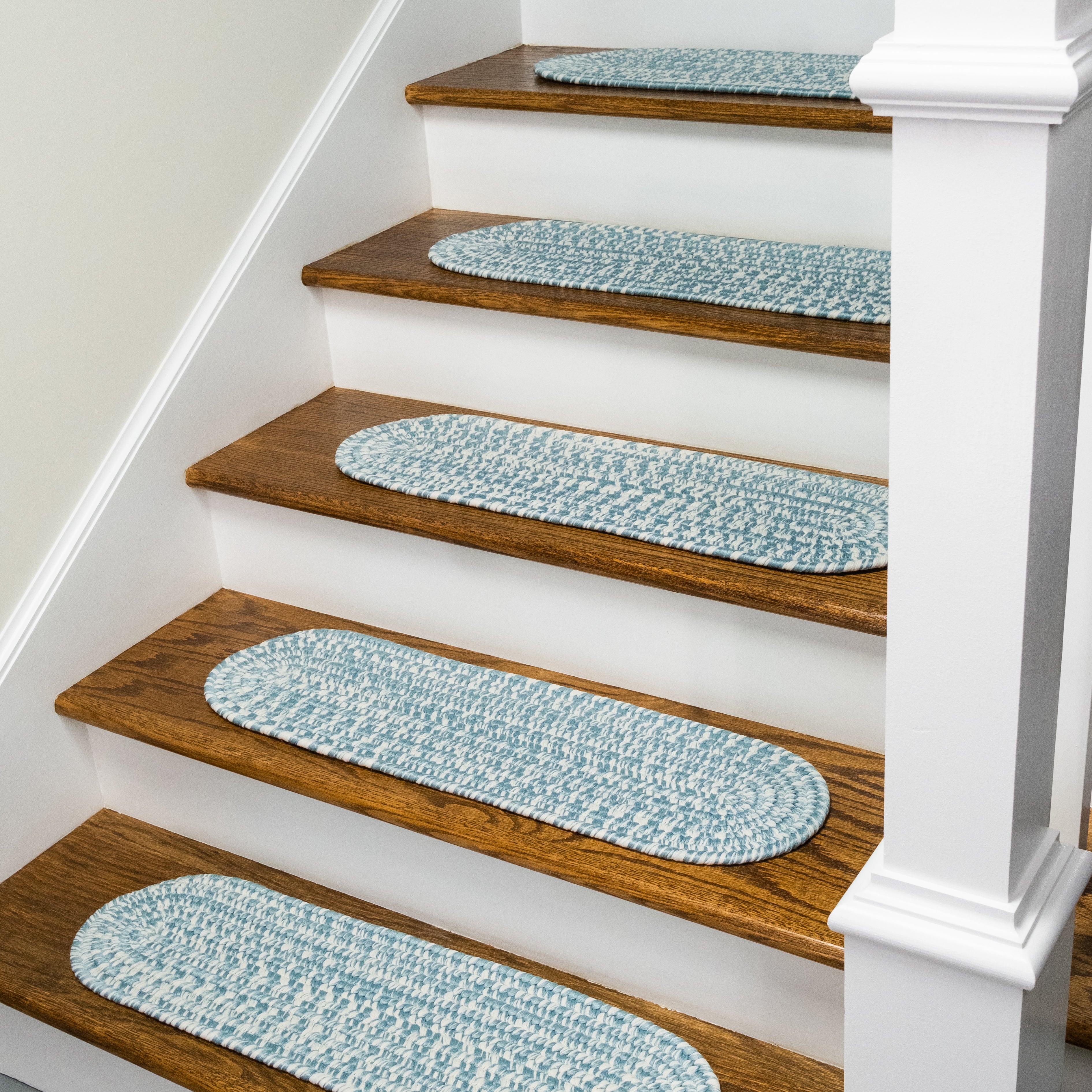 Howell Tweed Stair Treads Federal Blue HW01