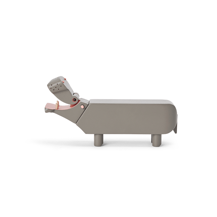 Kay Bojesen 39367 Hippo Wooden Figurine in Grey