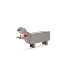 Kay Bojesen 39344 Hippo Wooden Figurine in Grey