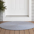 Ibiza Woven Chevron Doormats Marine IB03