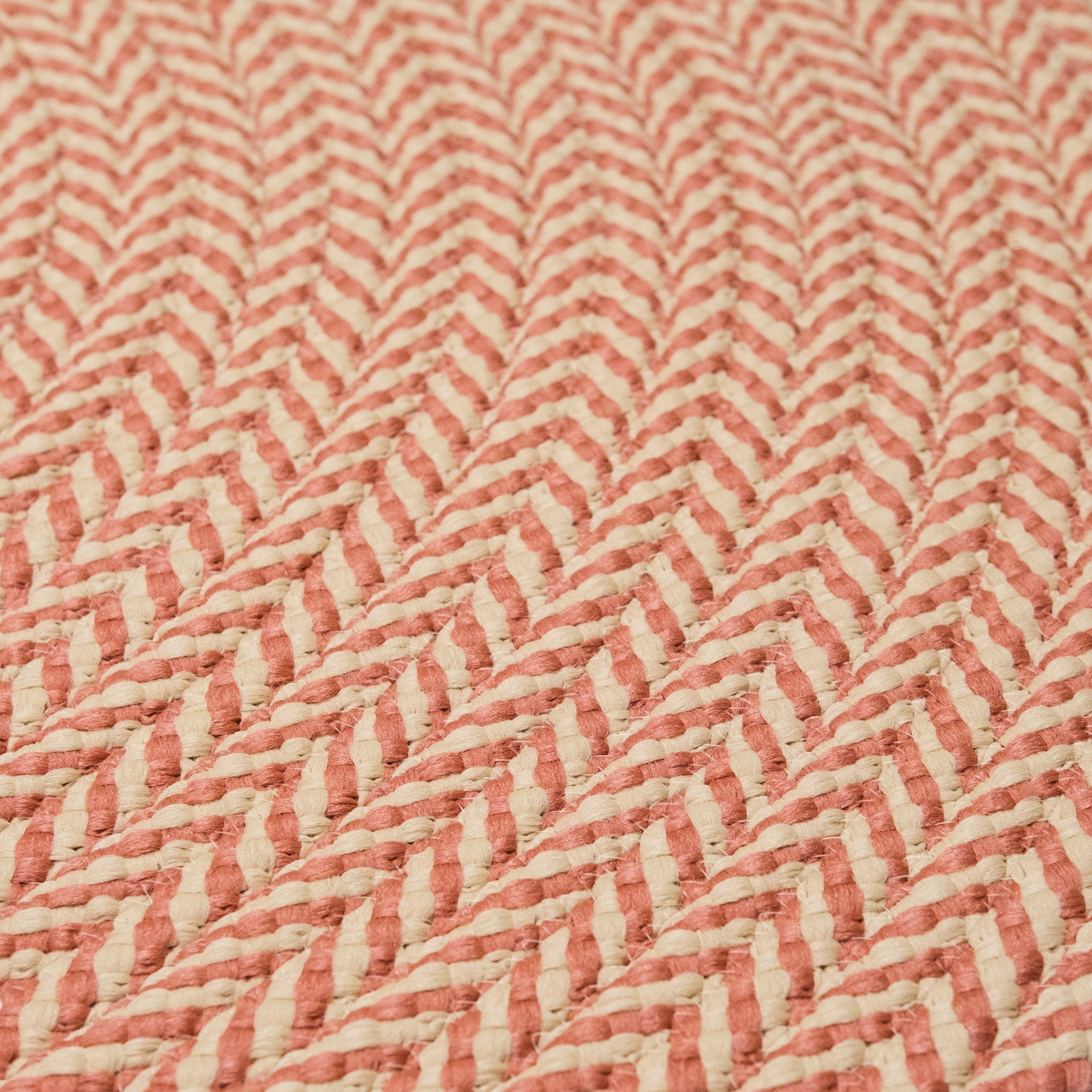 Ibiza Woven Chevron Doormats Vermillion IB05