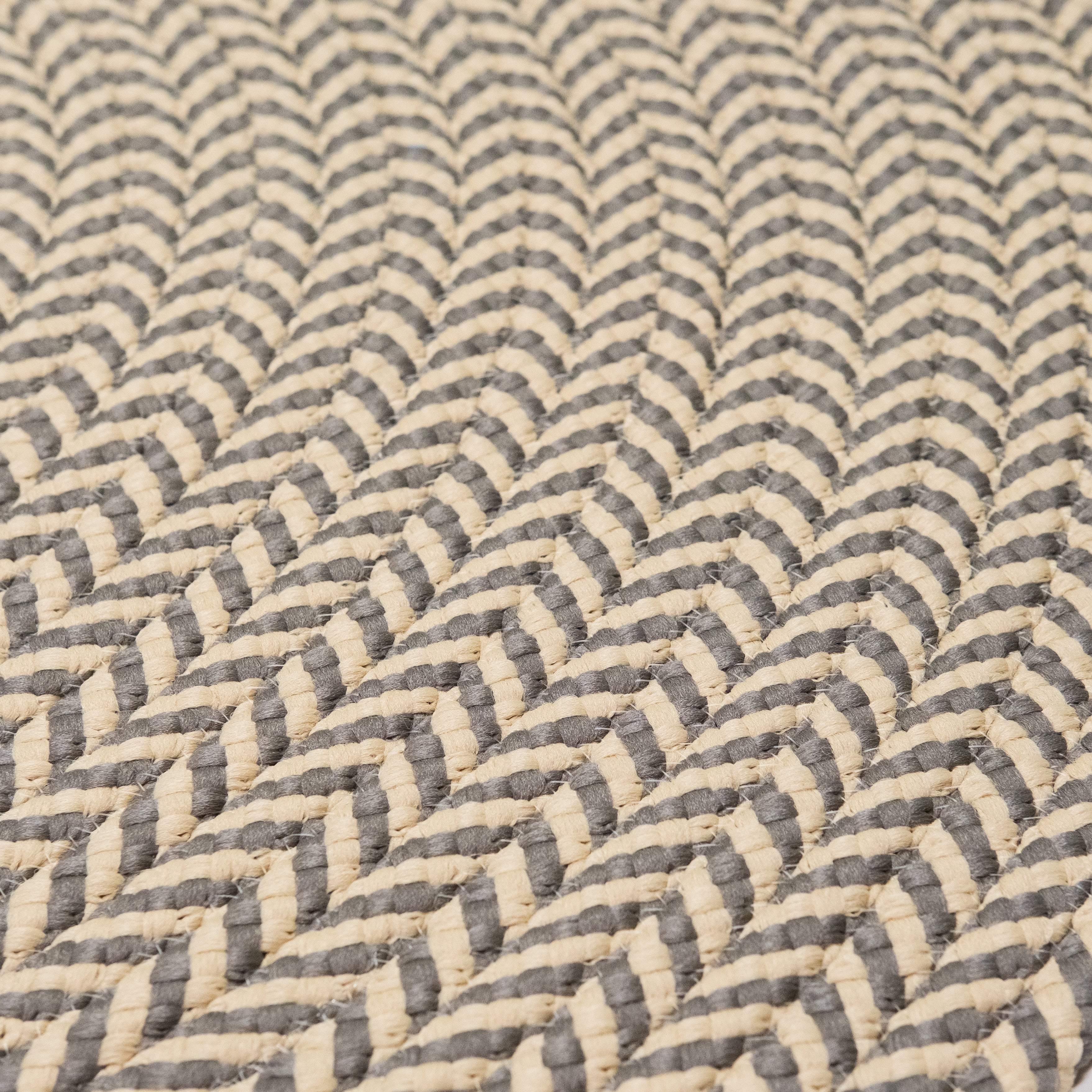 Ibiza Woven Chevron Doormats Stone IB09