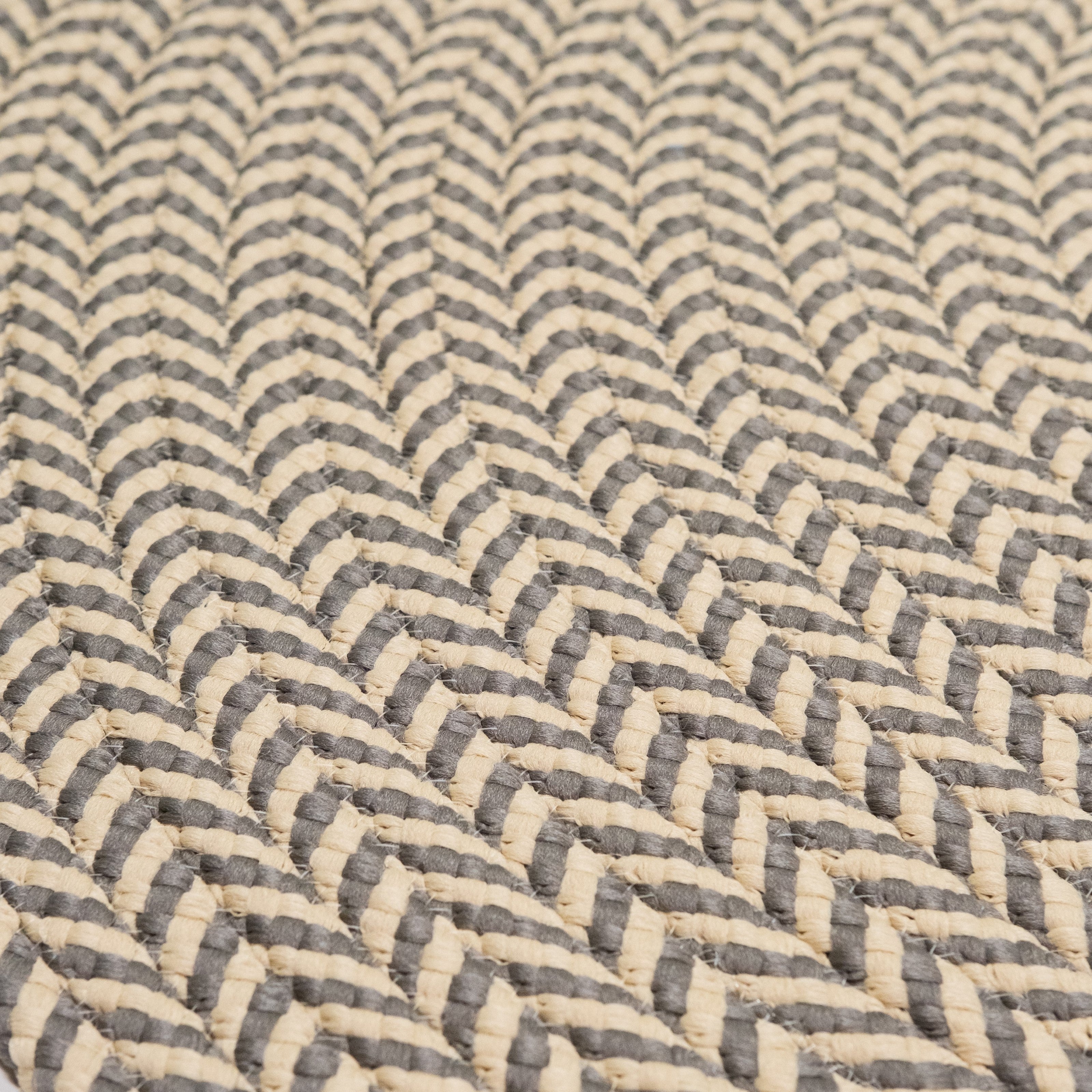 Ibiza Woven Chevron Rugs Stone IB09