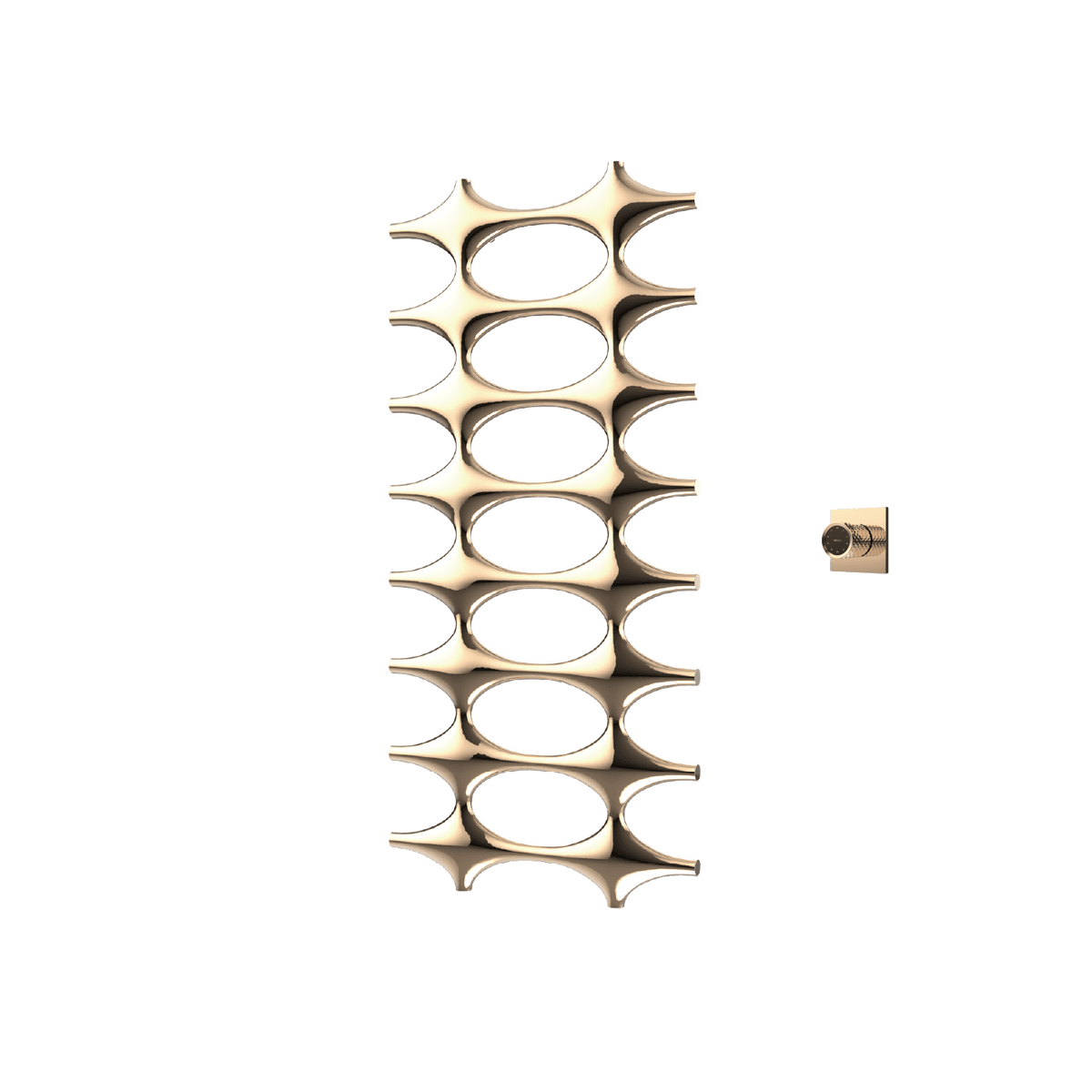 P&Bhusri K015-L-PBZ-XM K015 Towel Warmer in PVD Polished Bronze