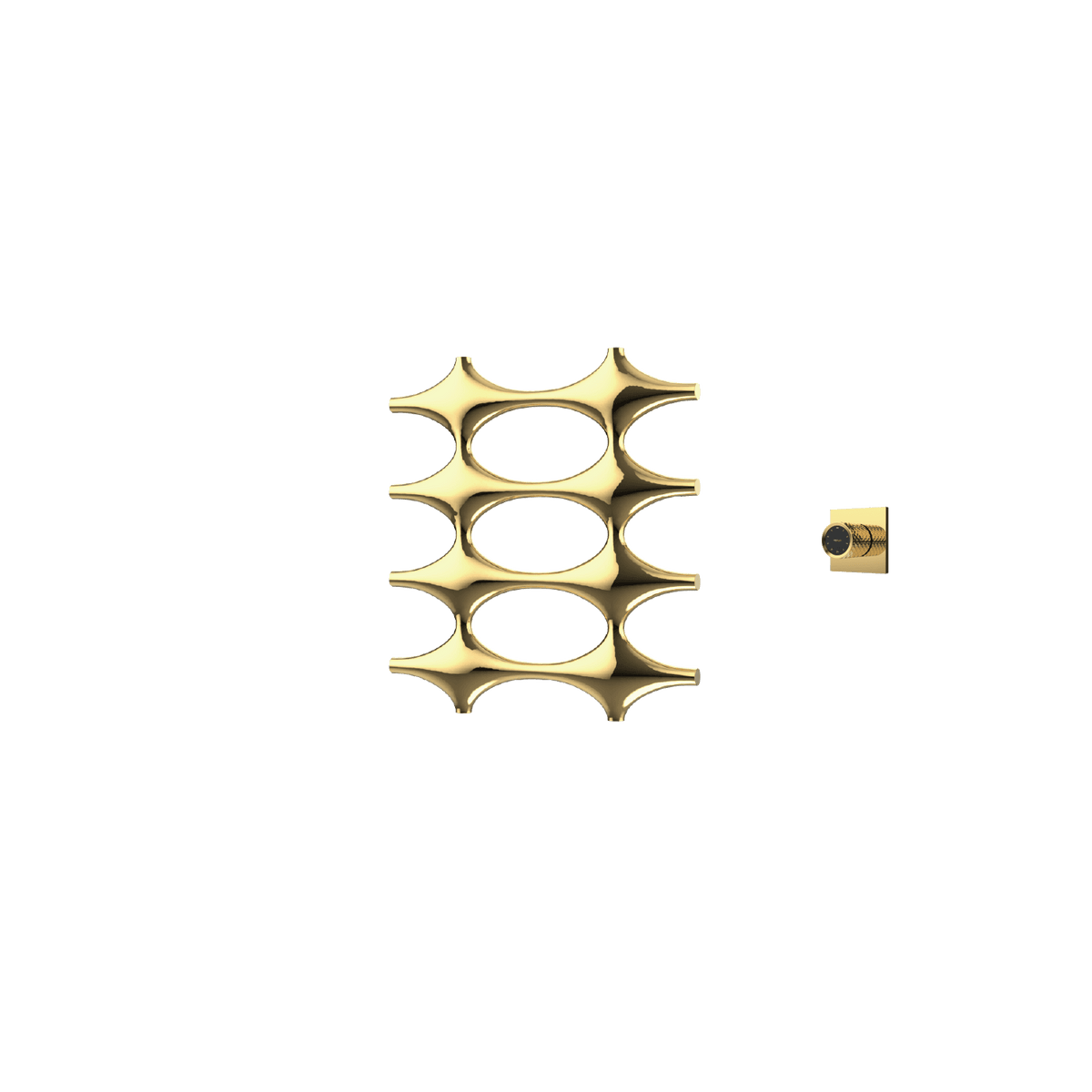 P&Bhusri K015-S-LGD-XM K015 Towel Warmer in PVD Polished Luxury Gold