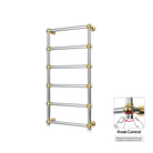 P&Bhusri K06-L-CHR-LGD-XK K06 Towel Warmer in Chrome - PVD Luxury Gold