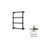P&Bhusri K06-M-PBN-XK K06 Towel Warmer in PVD Polished Black Nickel