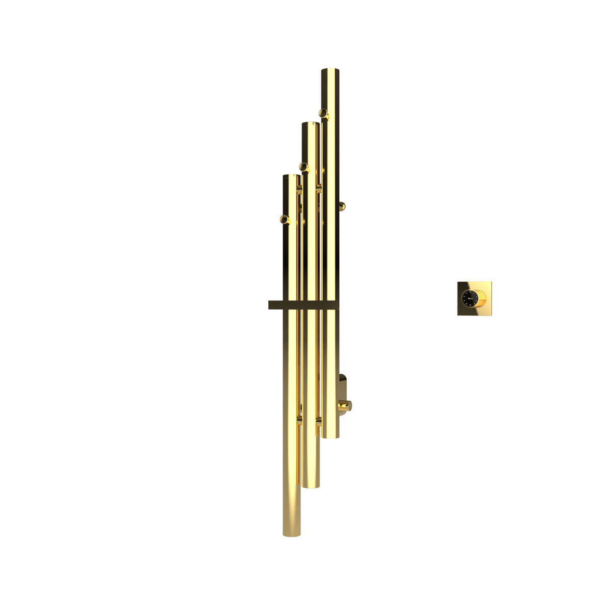 P&Bhusri K102-M-PBR-XM K102 Towel Warmer in PVD Polished Brass