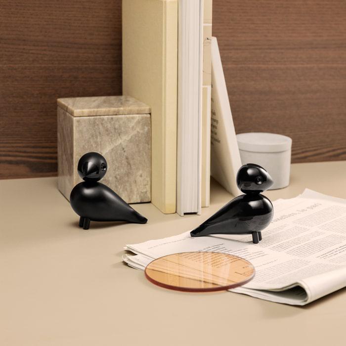 Kay Bojesen 39240 Lovebirds Wooden Figurine in Black