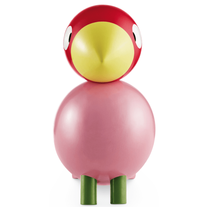 Kay Bojesen 39400 Songbird Wooden Figurine in Rose/Red