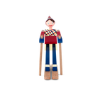 Kay Bojesen 39411 Skier Wooden Christmas Figurine in Multi