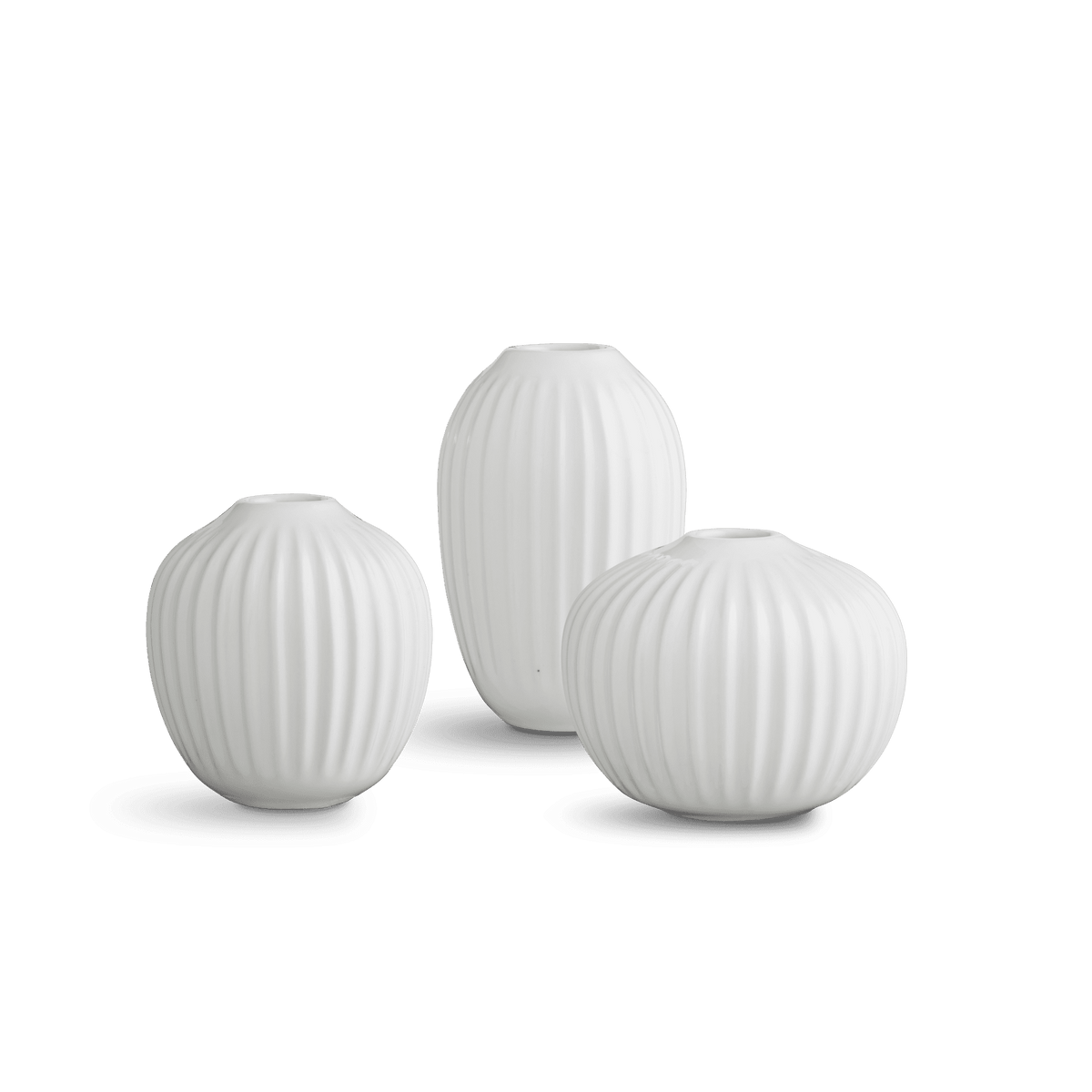 Kähler 692397 Hammershøi Miniature Vase Set in White