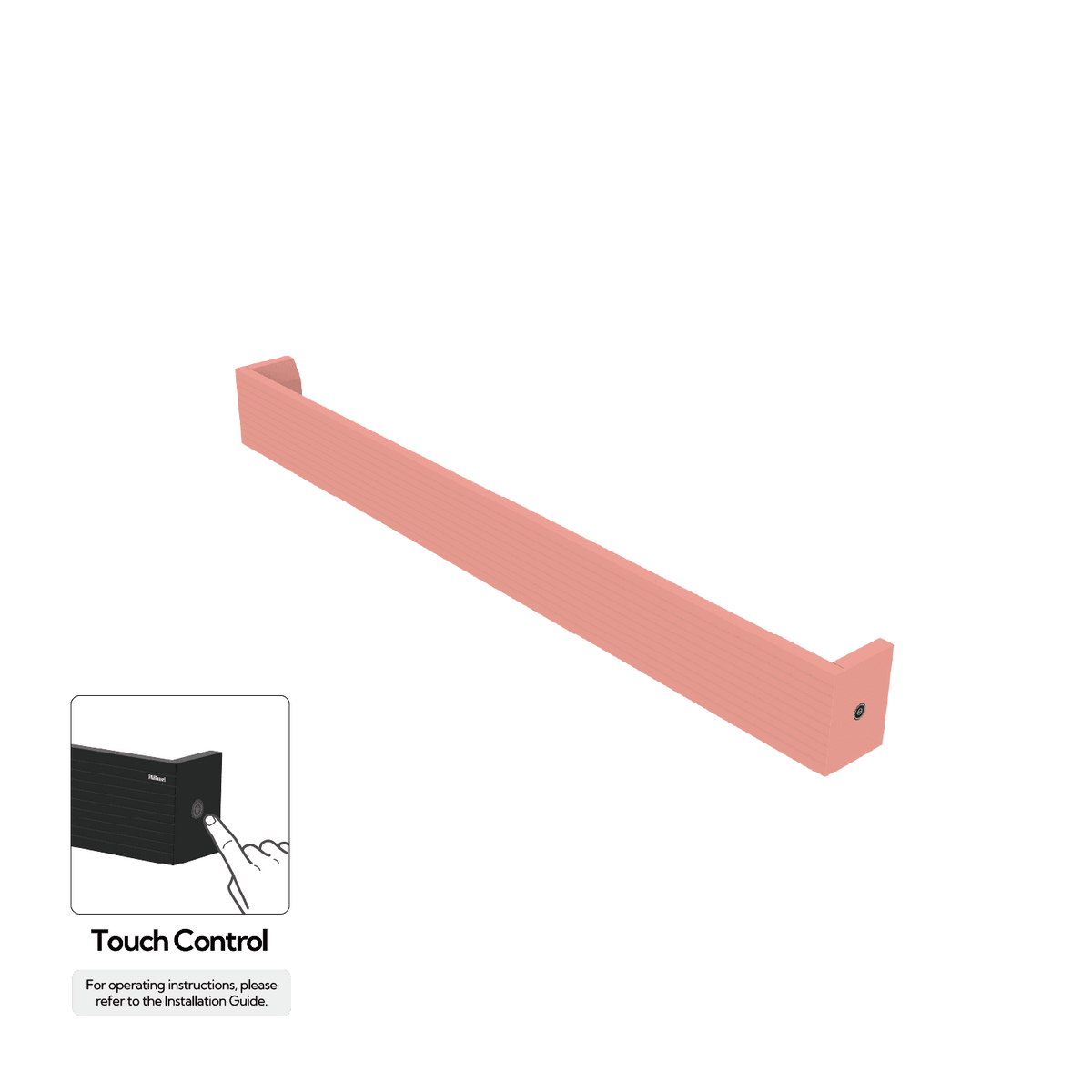 P&Bhusri L32-M-BPK-H L32 Towel Warmer in Blossom Pink