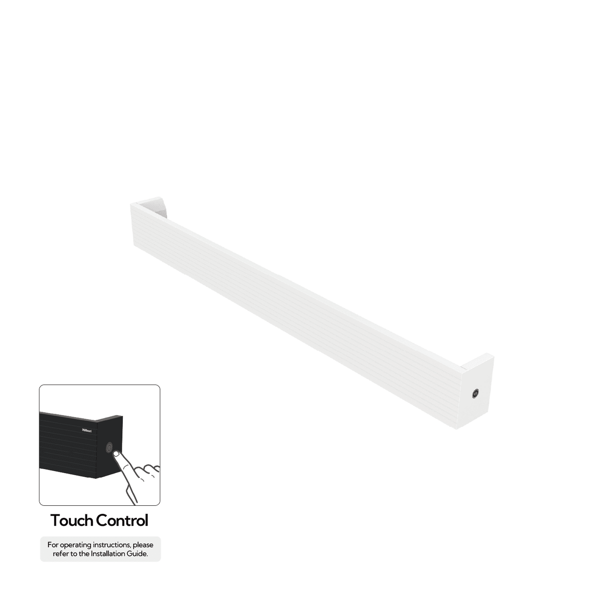 P&Bhusri L32-M-MWH-H L32 Towel Warmer in Mist White