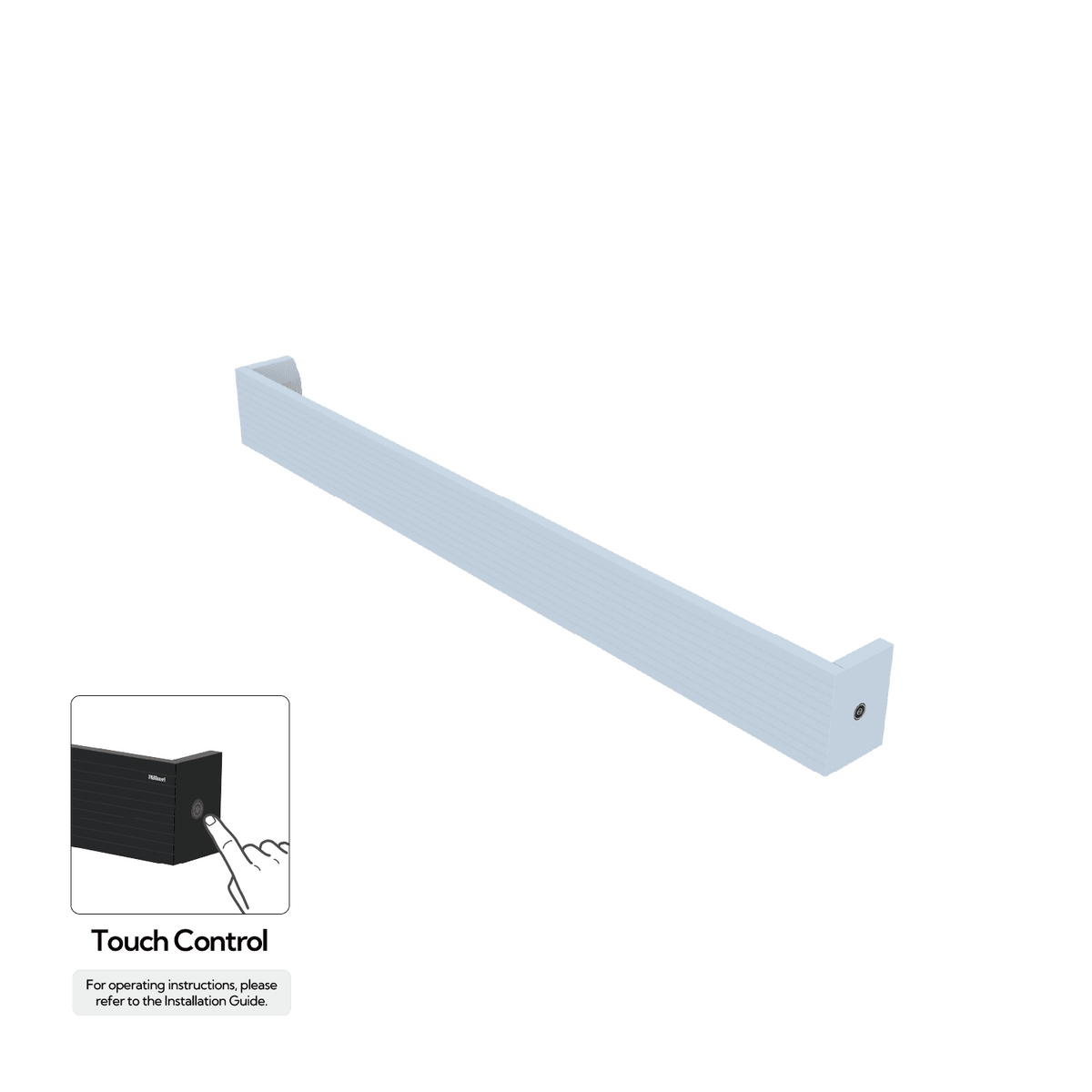 P&Bhusri L32-M-SBL-H L32 Towel Warmer in Sky Blue
