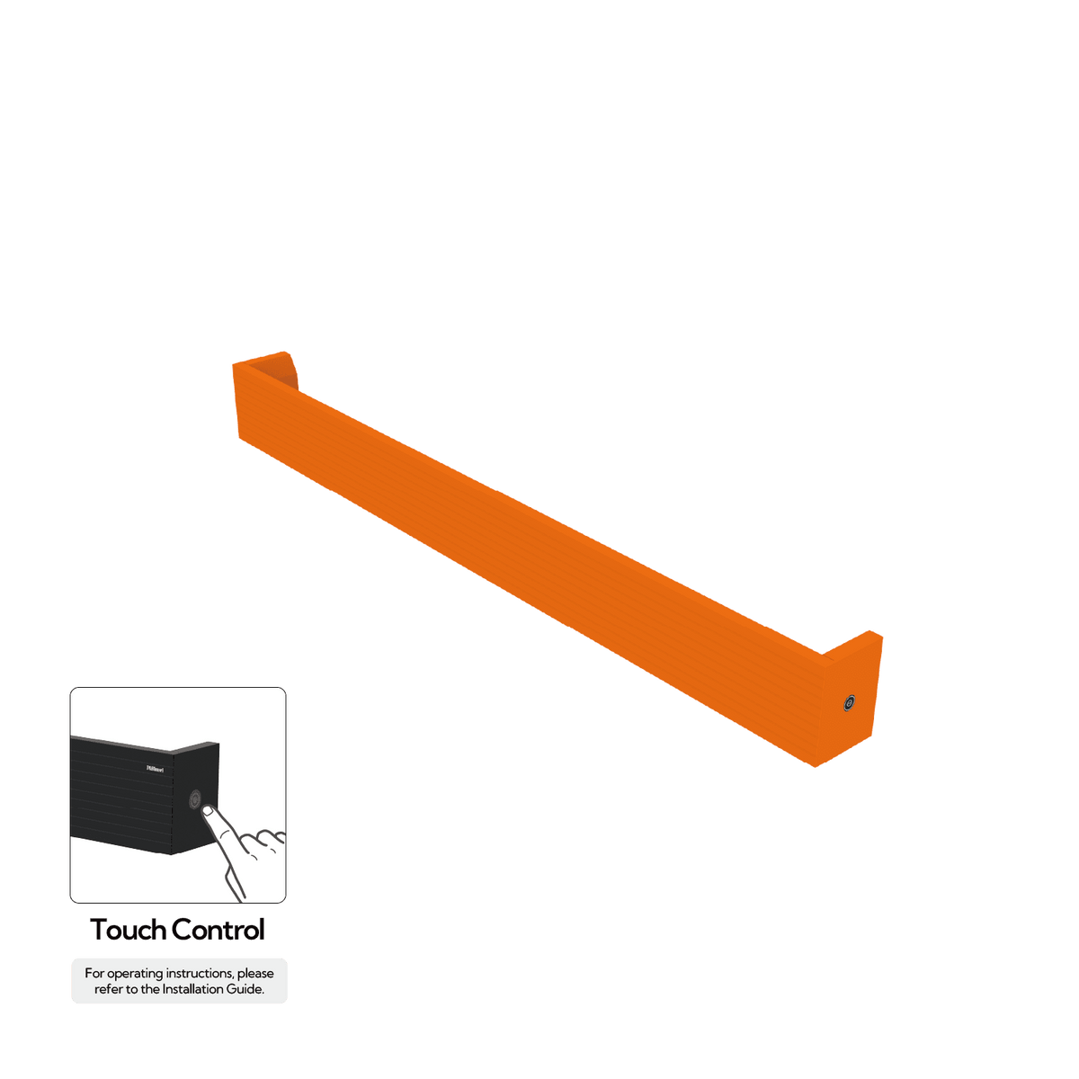 P&Bhusri L32-M-SOR-H L32 Towel Warmer in Sienna Orange