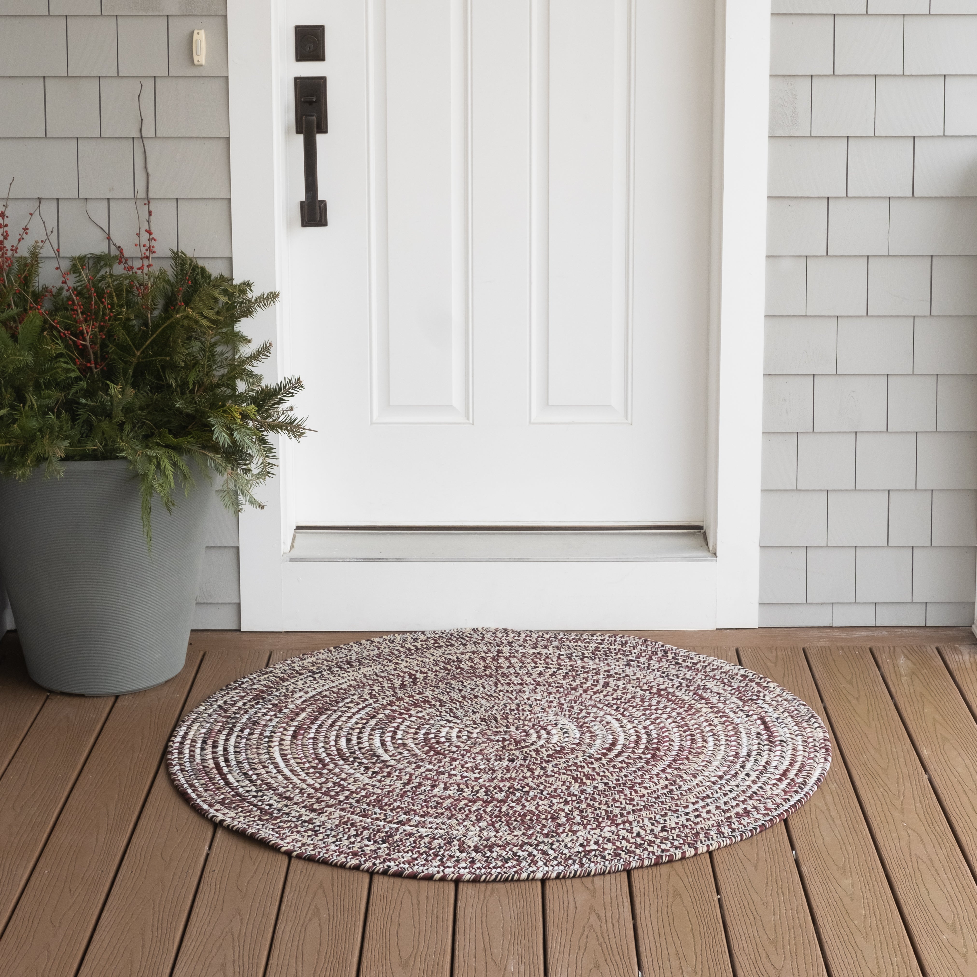 Luna Tweed Doormats Garnet Ash LA55