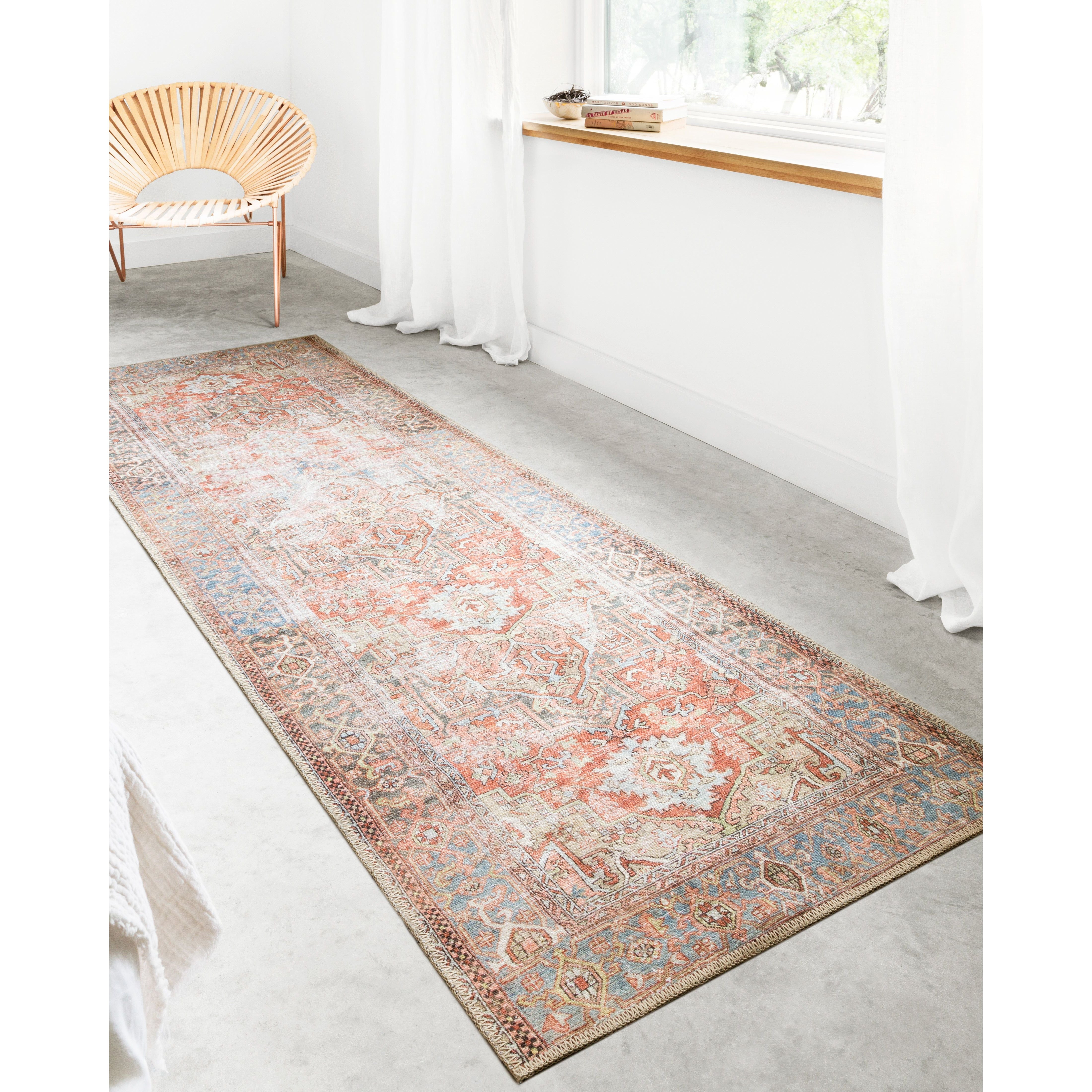 LOREN LQ-15 TERRACOTTA / SKY – The Rug District