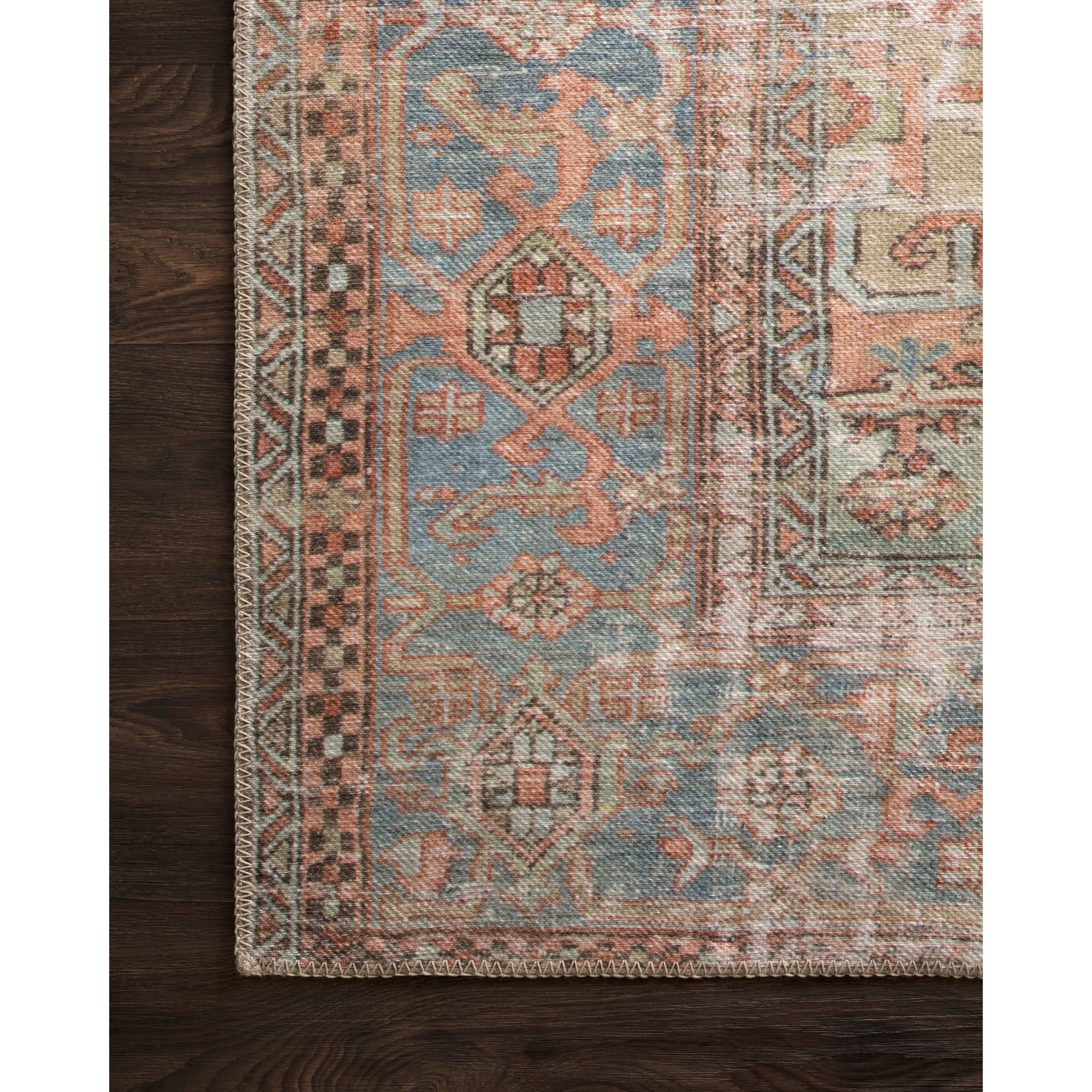 LOREN LQ-15 TERRACOTTA / SKY – The Rug District