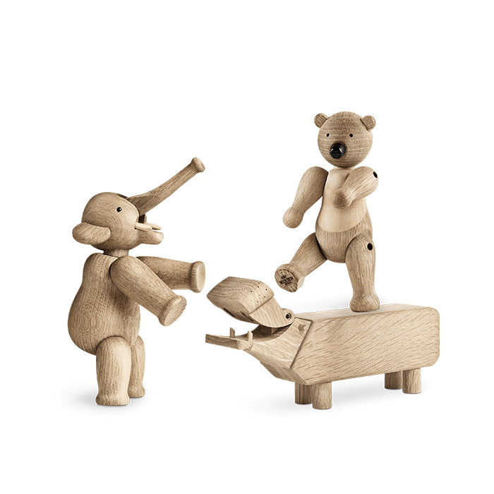 Kay Bojesen 39366 Liliput Wooden Figurine Set in Oak