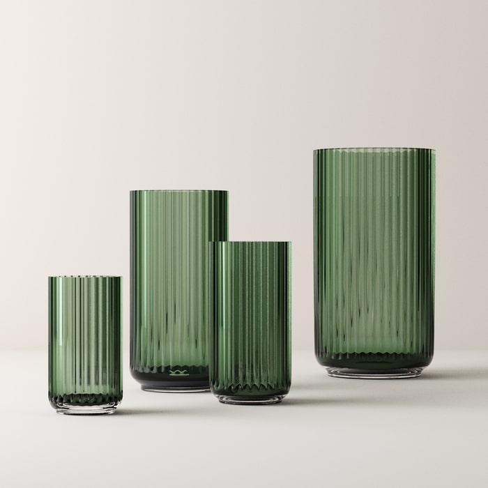 Lyngby Porcelæn 201041 Lyngby Vase in Copenhagen Green