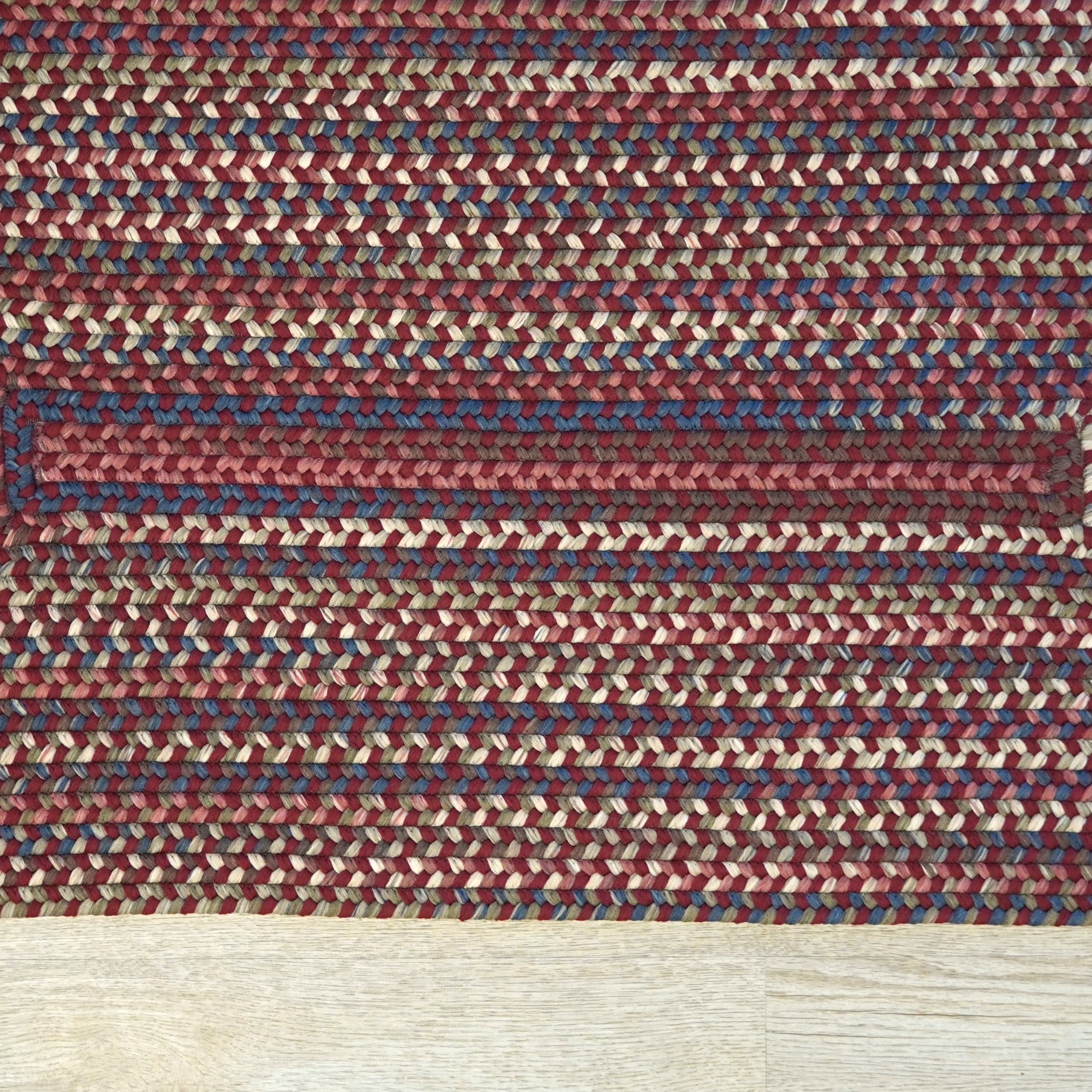 Lucid Braided Multi Square Rusted Red LU79