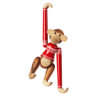 Kay Bojesen 39571 Christmas Jumper Monkey Wooden Figurine in Teak/Limba